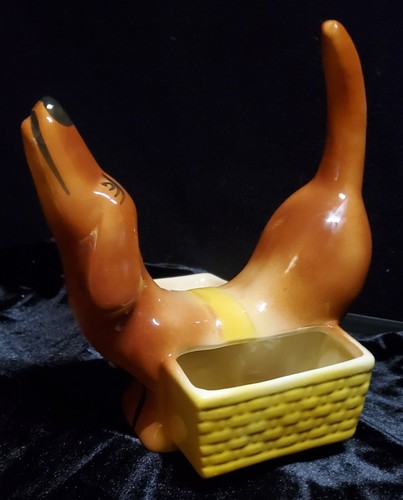 Dachshund ceramic dog - ceramic,