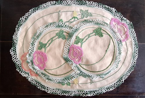 Mid 20th century embroidered