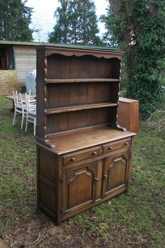 Tudor style oak dresser - tudor,