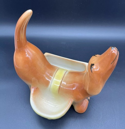 Vtg mcm ceramic dachshund - mcm,