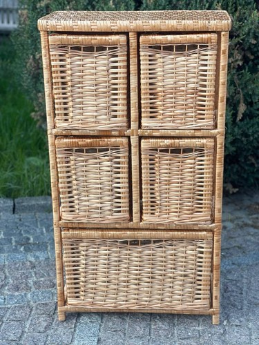 New natural wicker chest - natural, of