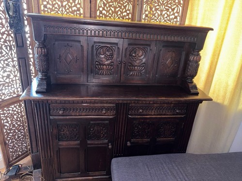 Vintage solid wood dresser - solid,