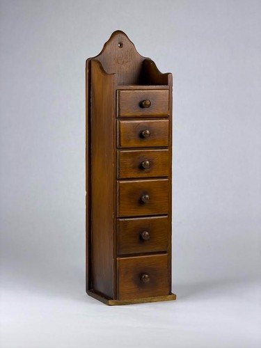 Vintage wooden six drawer - wooden, six-drawer