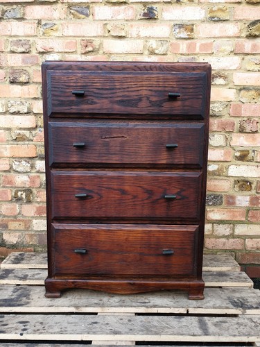 Mid century oak chest - century, of